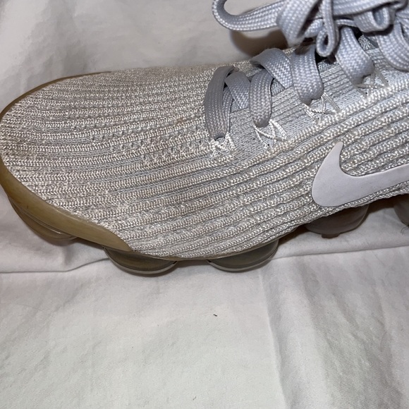 Nike Air VaporMax Flyknit 3 Sneaker white/white/Pure Platinum size 10m - Picture 7 of 8